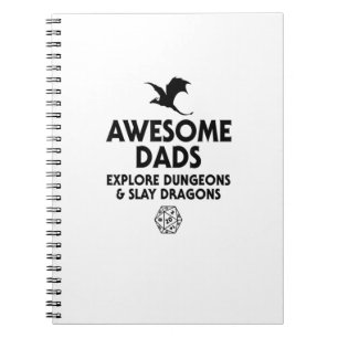 Caderno Espiral Pais Incríveis Da Mens Exploram Dungeons E Dragão