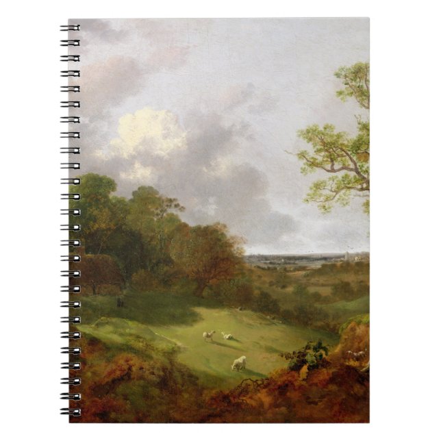 Caderno Espiral Paisagem arborizada de Thomas Gainsborough | com (Frente)