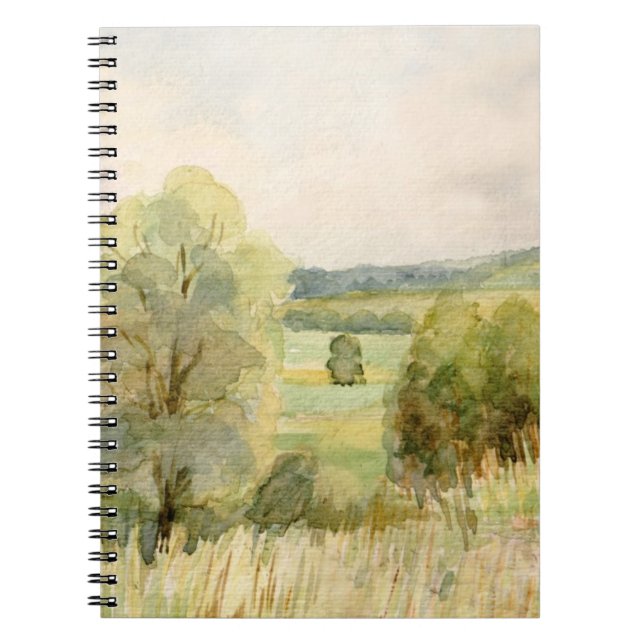 Caderno Espiral Paisagem da aguarela (Frente)