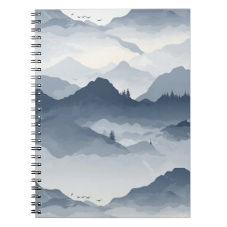Caderno Espiral Paisagem de montanha majestosa