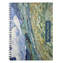Caderno Espiral Paisagem de Vincent Van Gogh Arte Antigo Monograma