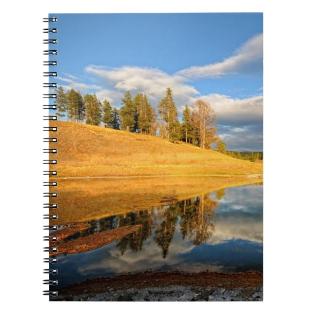 Caderno Espiral Paisagem de Yellowstone (Frente)
