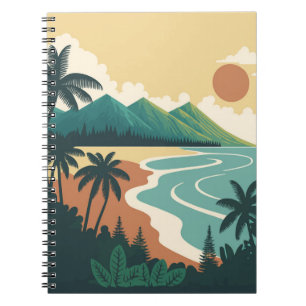 Caderno Espiral Paisagem do Havaí