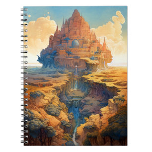 Caderno Espiral Paisagem do Palácio Surreal