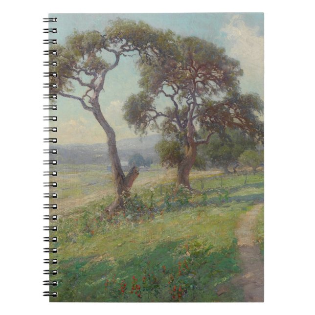 Caderno Espiral Paisagem do Texas Hill Country, Onderdonk (Frente)