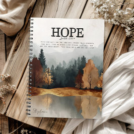Caderno Espiral Paisagem do Versículo Bíblico Isaías 40:31