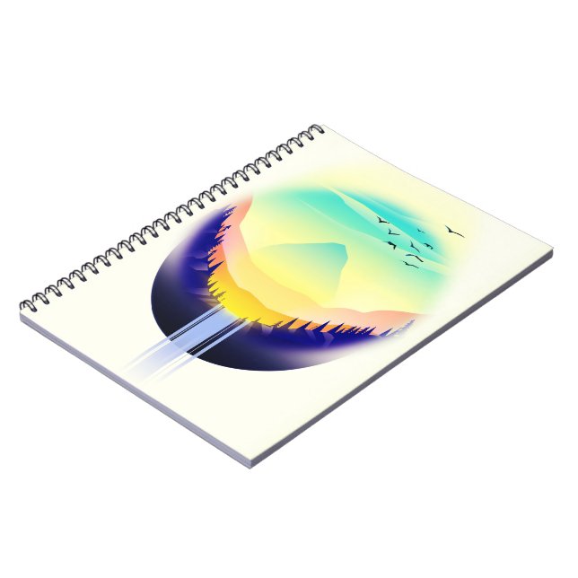Caderno Espiral Paisagem em Cascata (Left Side)