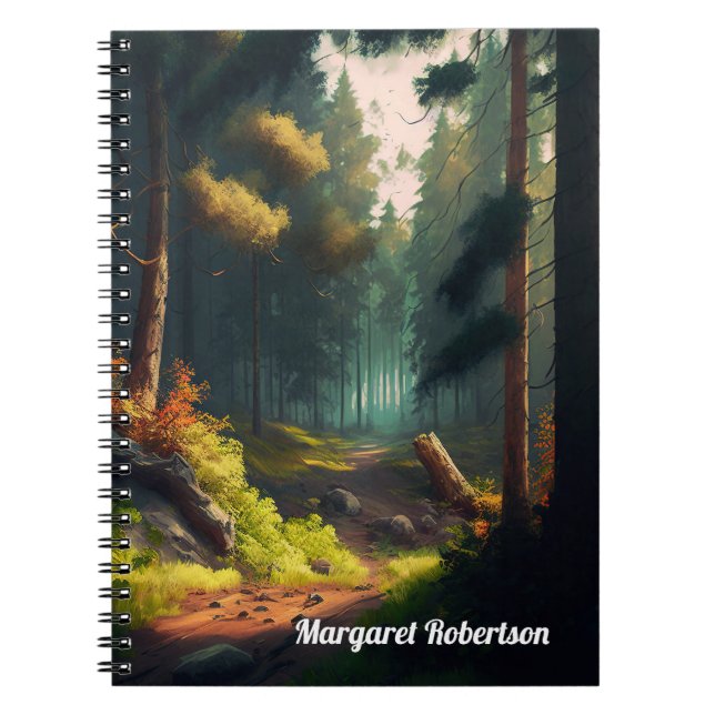 Caderno Espiral Paisagem Forrest (Frente)