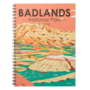 Caderno Espiral Paisagem Nacional do Parque das Badlands