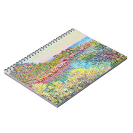 Caderno Espiral Paisagem perto de Monte Carlo (por Claude Monet)