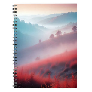 Caderno Espiral Paisagem Picturesca Planície do Vale do Prado Cená