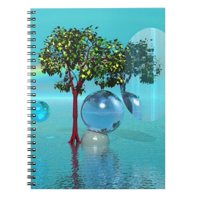 Caderno Espiral Paisagem Surreal (Frente)