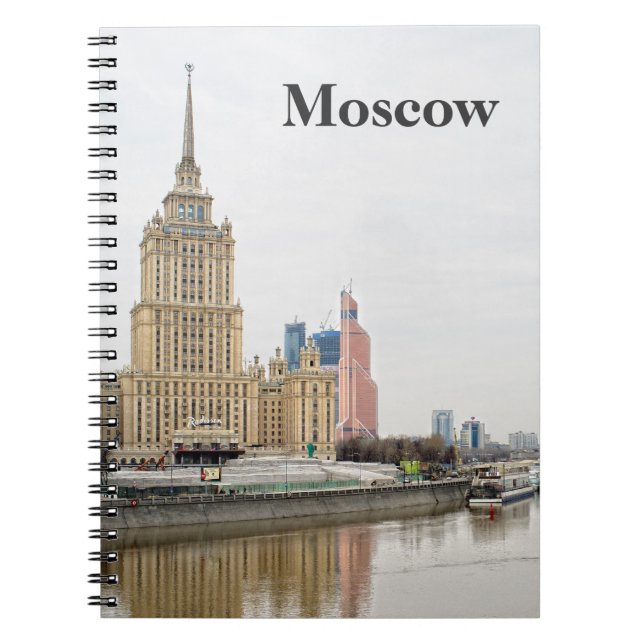 Caderno Espiral paisagem urbana de Moscou (Frente)