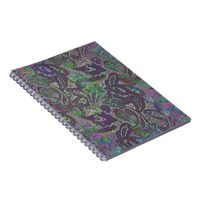 Caderno Espiral Paisley Simples 2 (Lado Direito)