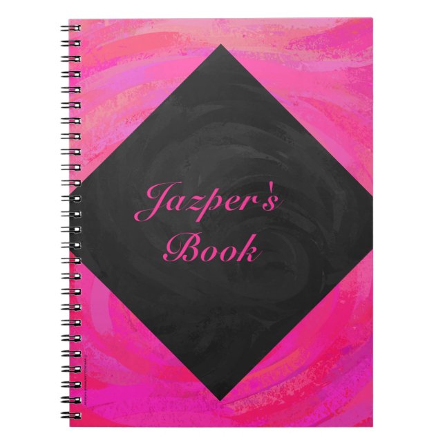 Caderno Espiral Paixão Rosa Personalizada (Frente)