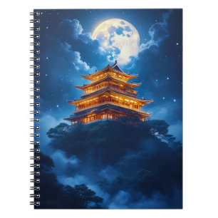 Caderno Espiral Palácio Lunar nas Montanhas Celestiais