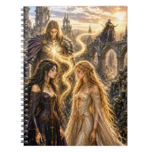 Caderno Espiral Paladino Caído Entre Devoção e Desejo