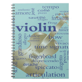 Caderno Espiral Palavras do violino