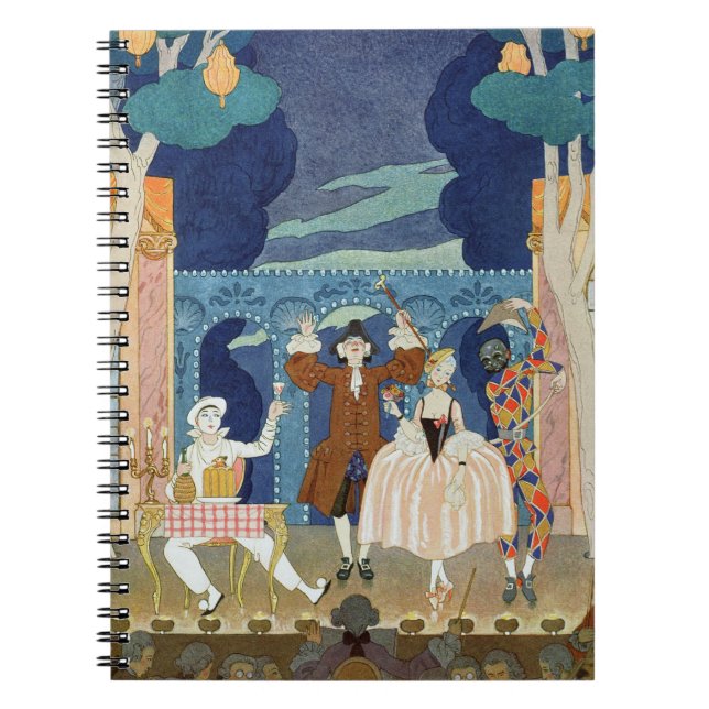 Caderno Espiral Palco da pantomima, ilustração para 'Fetes (Frente)