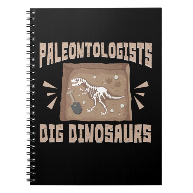 Caderno Espiral Paleontólogos Dig Dinossauros (Frente)