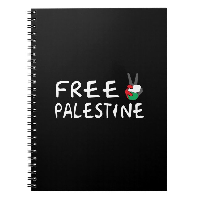 Caderno Espiral Palestina livre (Frente)