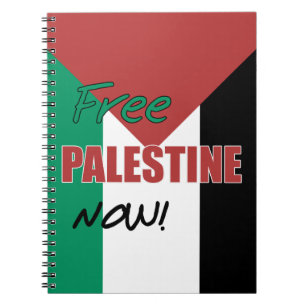 Caderno Espiral Palestina Livre Agora Bandeira Palestina