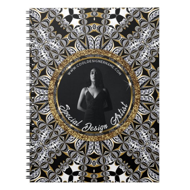 Caderno Espiral Paleta de Cores de Energia Terrestre de Capricórni (Frente)