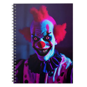 Caderno Espiral palhaço assustador