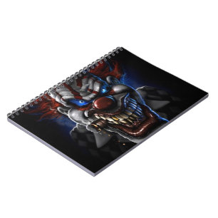Caderno Espiral Palhaço e charuto maus