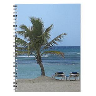 Caderno Espiral Palm Tree on the Beach