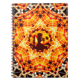 Caderno Espiral Palmas de Hula Sunset Havaiano