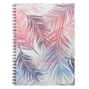 Caderno Espiral Palmas tropicais havaianas: Na moda sem costura