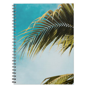 Caderno Espiral Palmeira verde sob céu azul