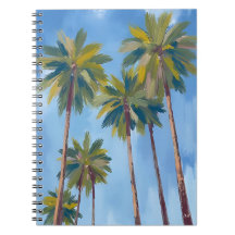 Palmeiras Aquarela Tropical Pintado