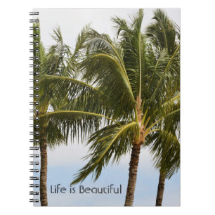 Caderno Espiral Palmeiras Kauai (minha fotografia)