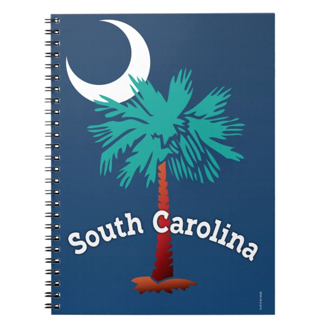 Caderno Espiral Palmetto de South Carolina (Frente)