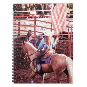 Caderno Espiral Palomino Rodeo - Bandeira Americana