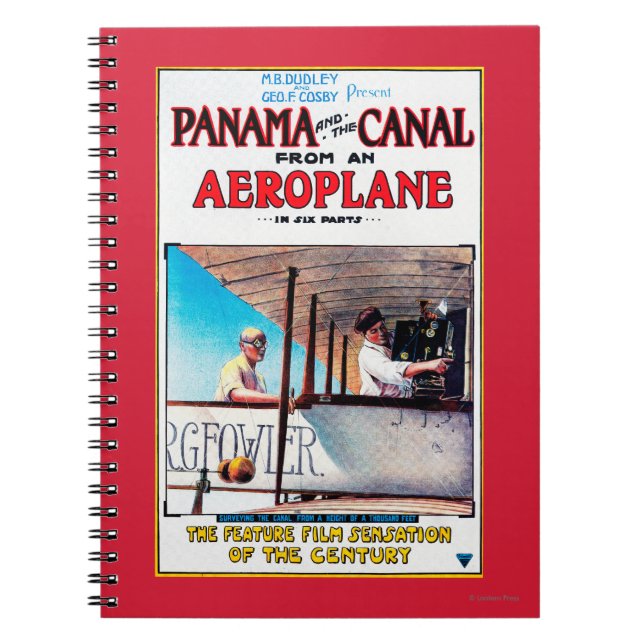 Caderno Espiral Panamá e Canal Airplane Movie Promo Poste (Frente)
