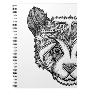 Caderno Espiral Panda