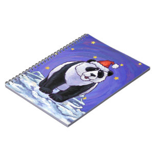 Caderno Espiral Panda Bear Christmas