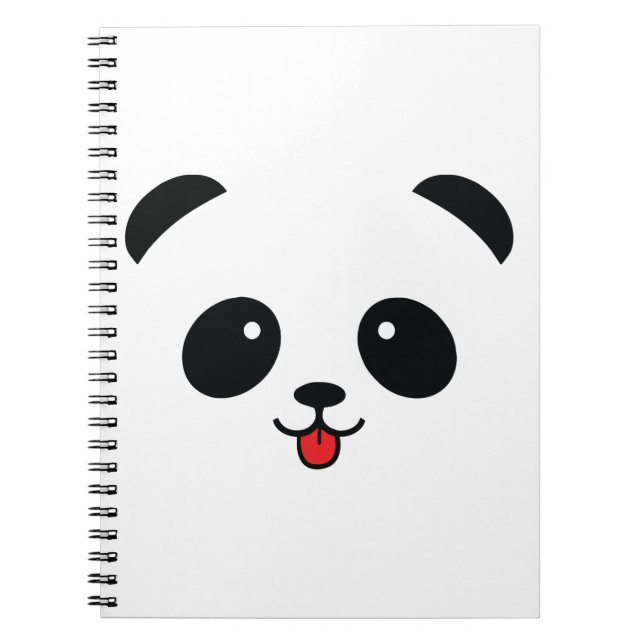 Caderno Espiral Panda bonito Blep Mlem Blop (Frente)