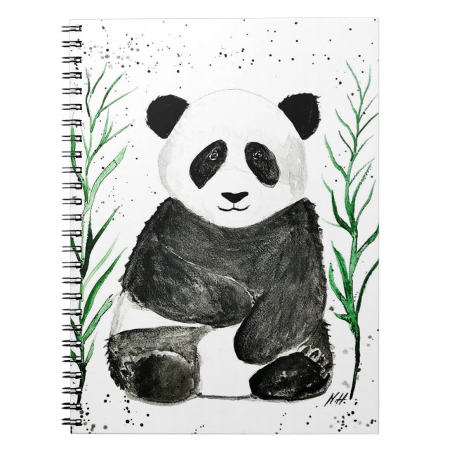 Caderno Espiral Panda branca (Frente)