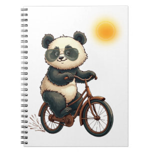Caderno Espiral Panda ciclismo