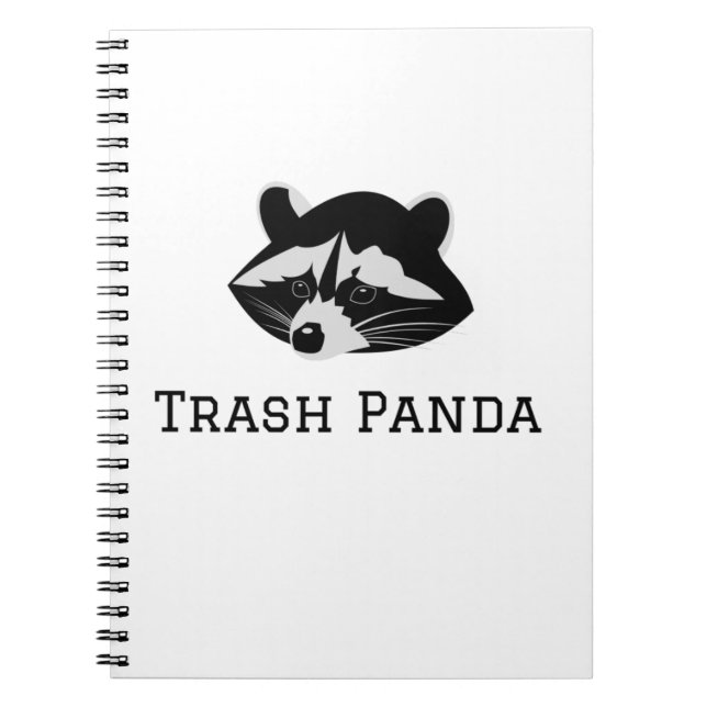 Caderno Espiral Panda de Lixo - Racoon (Frente)