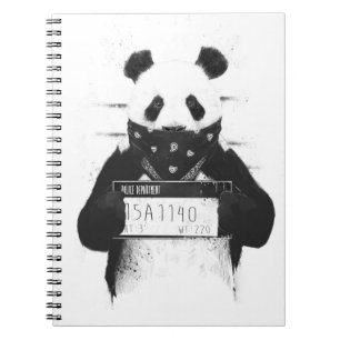 Caderno Espiral Panda má