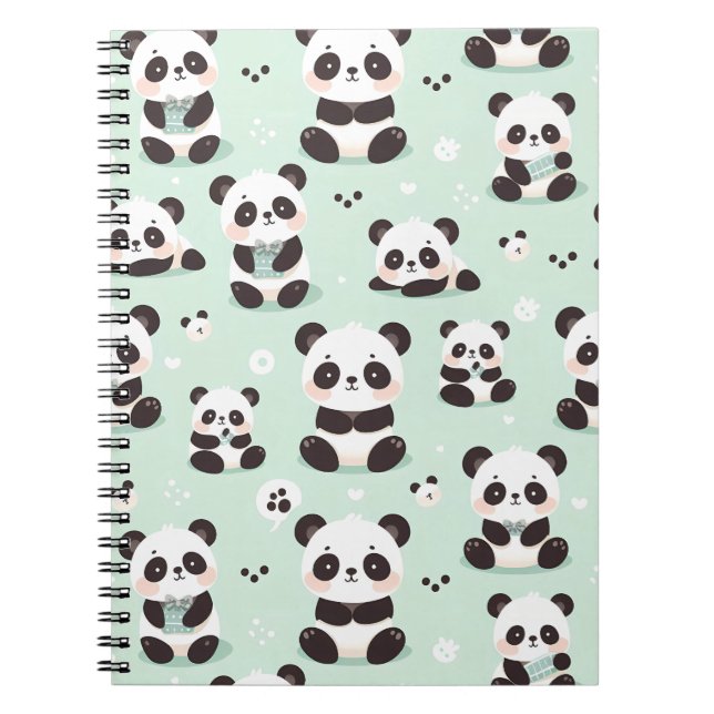 Caderno Espiral Panda Playful (Frente)