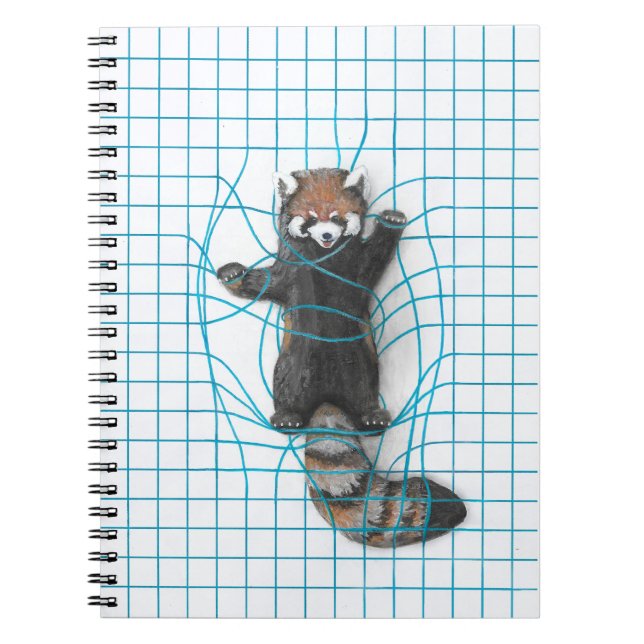 Caderno Espiral Panda vermelha (Frente)
