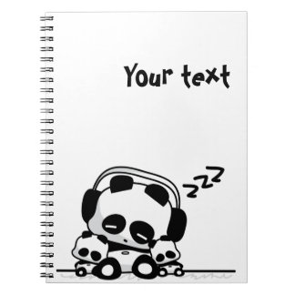 Caderno Espiral Pandas do sono