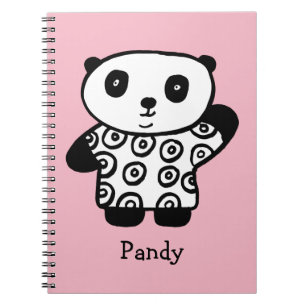 Caderno Espiral Pandy Personalizado Panda