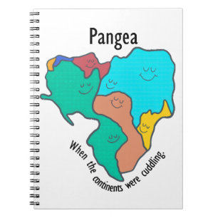 Caderno Espiral Pangea Continentes Abraçando Multicolor